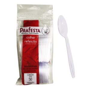 Colher Premium Branca 50UN